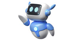 Robot looking at joysticks